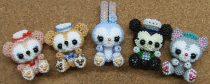 DIY handmade beaded electronic layout paper Duffy Mickey Stella Rabbit DW1048 Japanese walking map