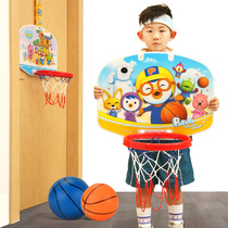 Childrens basketball rack free hole indoor hanging household shooting frame basket baby can lift 3-year-old boy toy