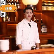 Fannies Japanese Izakaya overalls Chef clothes Kimono White men Autumn and winter cuisine Shouw Division chef clothes