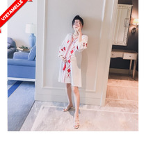 Maternity fashion trend Chinese style 2021 spring and autumn national wind cover pregnant belly does not show pregnant height of autumn cotton and hemp dress