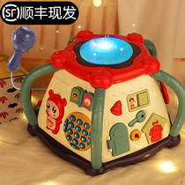 Music Pat drum childrens hand beat drum baby rechargeable hexahedron educational toy baby 0-1 years 3-6 months