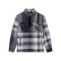 361 cotton jacket mens 2021 winter new 361 degree lapel cardigan plaid jacket casual sports top