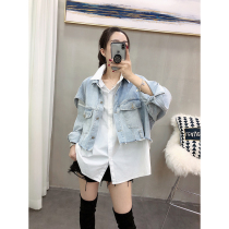 Fashion suit Cowboy Machia Two sets of shirts Design senses 2022 Spring and autumn new womens European station Eurostock