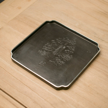 Taofu pure handmade pure tin pot bearing dry brewing table tea bearing purple sand tea pot pad kung fu tea set kung fu tea accessories zero with tea ceremony