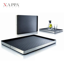 NAPPA European style fashion creative tray Danish stainless steel plastic water tray rectangular fruit tray