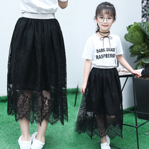 Girl Half Body Dress Spring Summer Dress 2022 New Tide Air Lace Dress Dresses Big Child Girl Dress Children Dress