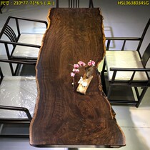 Size: 210*77-71*6 5 large board solid wood log mahogany tea table tea table Tea Board boss will