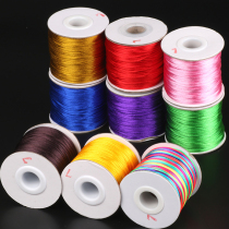 Taiwan No 7 braided hand rope line jade line handmade diy gold shop bracelet text play Star Moon Buddha beads China knot 1 5mm