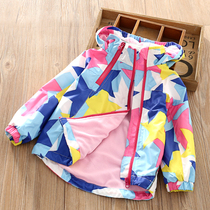 Childrens Clothing Children Submachine Clothing Plus Suede Spring Autumn Boy Windproof Clothes Casual Thickening Baby even hat cardiovert girl jacket