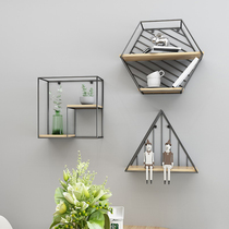 Nordic restaurant creative wall decoration candle holder ins modern minimalist living room wall three-dimensional geometric decoration wall hanging