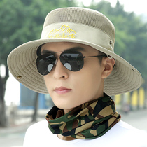 Mens outdoor mountaineering hat summer fishermans hat fashion casual sun hat male sunscreen beach fishing sun hat