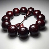 Indias new hand-skewered buddha beads leaflet rosewood 20 old material high oil-dense glass bottom with venus material rosary