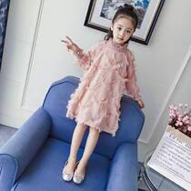 Girl autumn dress in big children 2020 new foreign style skirt little girl long sleeve baby princess dress tide