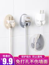 Small animal plug adhesive hook Nordic kitchen multifunctional power cord cartoon cute creative device storage hook