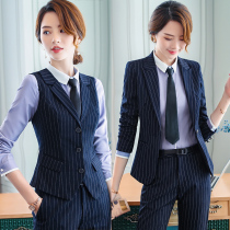 High-end professional women's clothing suit suit temperament goddess Fan Chunxia business formal suit women's work clothes suit