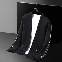 Tide Cards Autumn Winter Knit Sweater Men 2023 New trends V Collar Wool clothing jacquard sweaters Casual Jacket