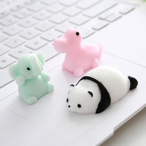 Cartoon Cute Plastic Soft Glutinous Group Knead for Work Boring Toy Creative Decompression Venting Ball Implements