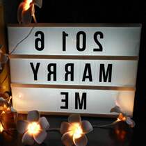 a4 size led light box night lamp diy letters combination set