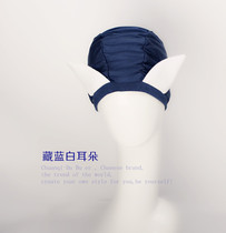 Korean face repair cute more pleated bow knot enlarged long hair sunscreen rabbit ears hot spring swimming cap female