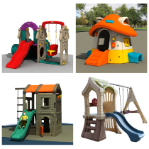 Kindergarten Outdoor Multifunction Small House Games House Childrens Home Sliding Terraces Combined Mushroom House Amusement Park
