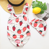 Baby swimsuit Female baby cute infant child 3 years old one year old two years old Hot spring one-piece baby swimsuit girl