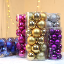 Christmas ball Christmas decoration ball tree pendant hanging ball bucket ball bright ball color ball window decoration ball