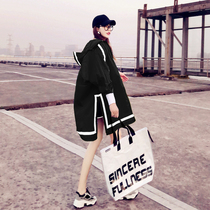 Black thin coat women 2021 summer New Tide cardigan long sunscreen dress women long sleeve breathable loose loose