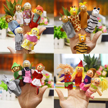 Baby childrens hand puppets Kindergarten language area Finger puppets Game materials Zodiac animal gloves Soothing dolls