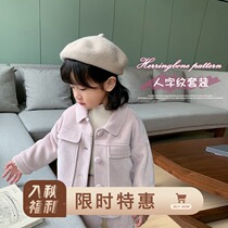 cookiesbaby custom baby dress plus velvet padded padded baby girl lapel coat childrens loose A shorts