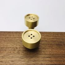 Brass button handle fresh Nordic ins creative gold drawer wardrobe door cabinet round small handle double 12