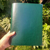 (Limited edition * dark green wine red deep coffee) soft skin large loose-leaf book 9-hole B5 removable notepad entry and exit record bookkeeping book teacher textbook wrong question this day week plan book