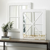 Nordic art background wall wall hanging combination mirror living room corridor porch decorative mirror creative wall decoration meal side mirror