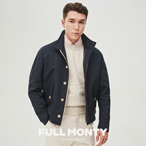 (2021 New) Autumn mens jacket navy blue Harrington jacket mens casual slim-fitting overcoat