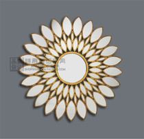 Neoclassical Genguan Wall-mounted Mirror Restaurant Corridor Mirror European-style Storefront Prototype Room Wall Accessories Sunglasses Accessories