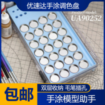 (House bear model) Youquda hand paint palette dish face photo storage box 90252