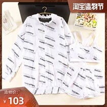 New casual sports split swimsuit female student conservative three-piece blouse cover belly thin Korean hot spring swimsuit