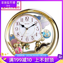 Lisheng cartoon European living room bedroom luxury seat clock ornaments personalized childrens creative desk clock alarm clock 4SE504