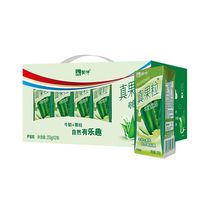 Mengniu real fruit Aloe Vera 250ml * 12 boxes of 24 boxes of student nutrition breakfast milk yogurt drink whole box