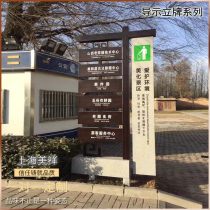 Standing Erect Outdoor Wellness Trail Logo Guide Signs Park District Campus Signs Guide Spiritual Fortress