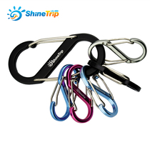 Aluminum alloy S-shaped mountaineering buckle 8-shaped buckle backpack fast hanging outdoor camping multifunctional EDC adhesive hook keychain multi-color