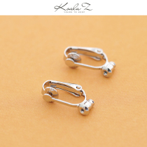 Koala pig D-type ear clip conversion artifact no pierced earrings change ear clip DIY material A style