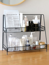 Table toilet rack desktop finishing desktop seasoning rack dormitory bedside storage rack rack dressing table