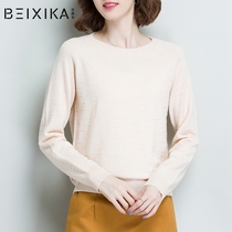 2021 new spring and autumn cardigan womens short loose bottoming sweater sweater jacket solid color turtleneck sweater