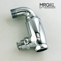 All copper hand press flush valve single-entry wall stool delay valve adapted to Yatao YATO squat toilet accessories