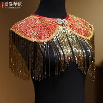 Xiuhe dress bride 2021 New crystal pendant shawl Chinese dress toast cloak with costume accessories