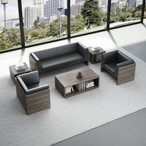 Creative office sofa coffee table combination simple modern business reception area to negotiate leisure sofa three people