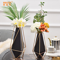 Creative Light Extravagant Metal Vases Hotel Clubhouse-Like Inter-Bedroom Windowsill Table Iron Art Nordic Vases