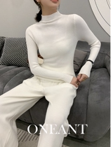 Warm ladies cashmere sweater half high collar autumn and winter cashmere pullover knitwear Joker bottled sweater womens clothing