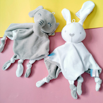 Clearance baby sleeping doll can be at the entrance to bite the towel with label baby toy plush 0-3-6 months