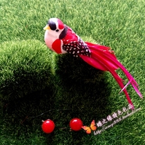  Simulation bird Foam feather bird Flowers and plants Garden plant bonsai micro-landscape accessories Home decoration flower wings fine-tailed bird